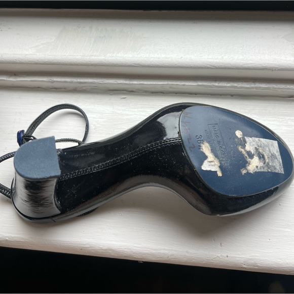 Marc Jacob’s 70s style platform patent and denim sandals - Picture 6 of 6